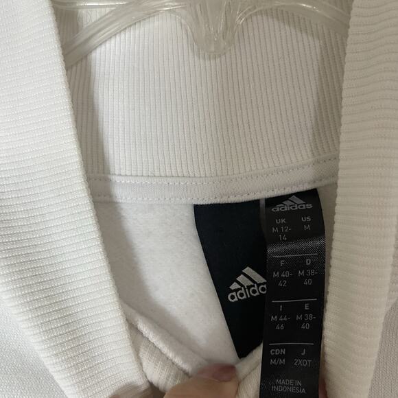 Adidas high neck white logo long sleeve shirt size medium - Picture 5 of 5